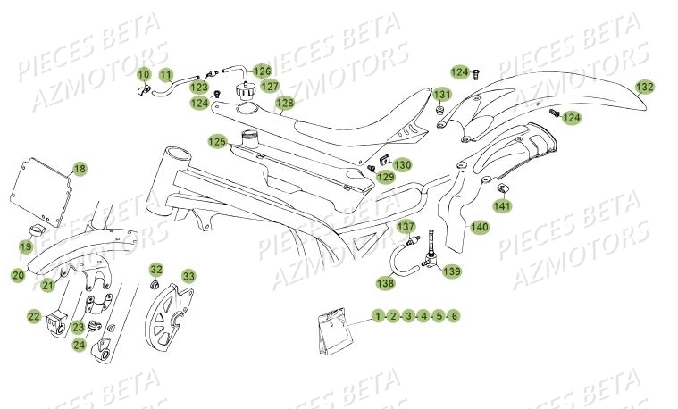 Carenages Du No Serie 0 A 100206 AZMOTORS PiÃ¨ces BETA REV 80 JUNIOR - (2014)