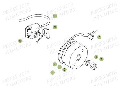 Allumage AZMOTORS PiÃ¨ces BETA REV 80 JUNIOR - (2015)