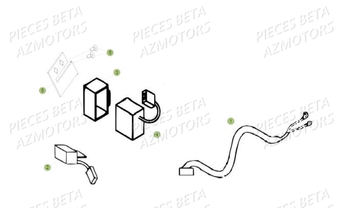 Equipement Electrique AZMOTORS PiÃ¨ces BETA REV 80 JUNIOR - (2015)