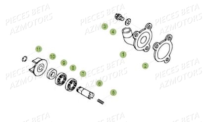 Pompe A Eau AZMOTORS PiÃ¨ces BETA REV 80 JUNIOR - (2015)