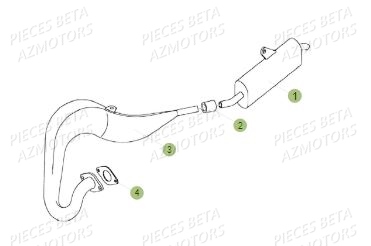 Echappement AZMOTORS PiÃ¨ces BETA REV 80 JUNIOR - (2016)