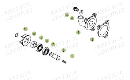 Pompe A Eau AZMOTORS PiÃ¨ces BETA REV 80 JUNIOR - (2016)
