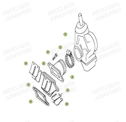 Carburateur AZMOTORS PiÃ¨ces BETA REV 80 JUNIOR - (2018)