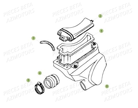 Filtre A Air AZMOTORS PiÃ¨ces BETA REV 80 JUNIOR - (2018)