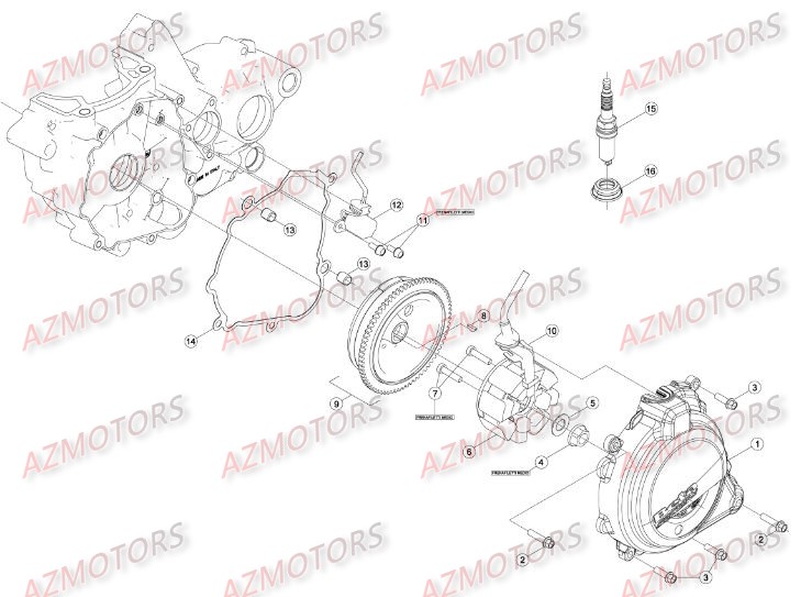 Allumage AZMOTORS Pieces BETA RR 2T 250 - (2016)