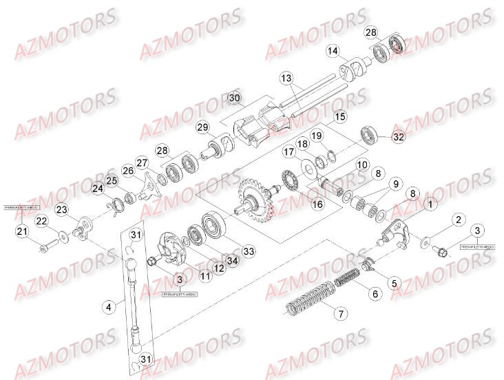 Installation De Refroidissement AZMOTORS Pieces BETA RR 2T 250 - (2016)