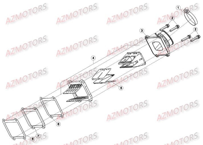 Pipe D Admission AZMOTORS Pieces BETA RR 2T 250 - (2016)