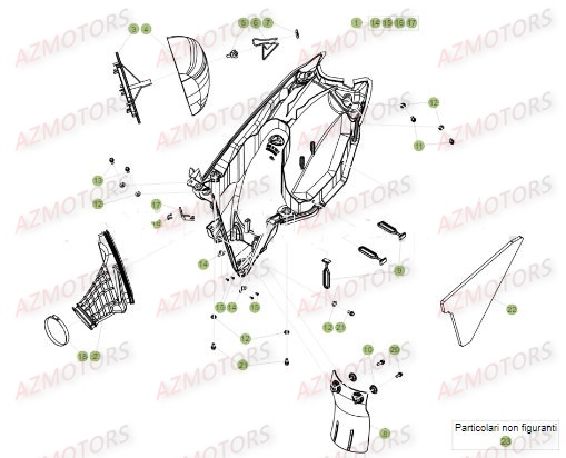 Filtre Du No Serie 100035 A 149999 AZMOTORS Pieces BETA RR 2T 250 - (2017)