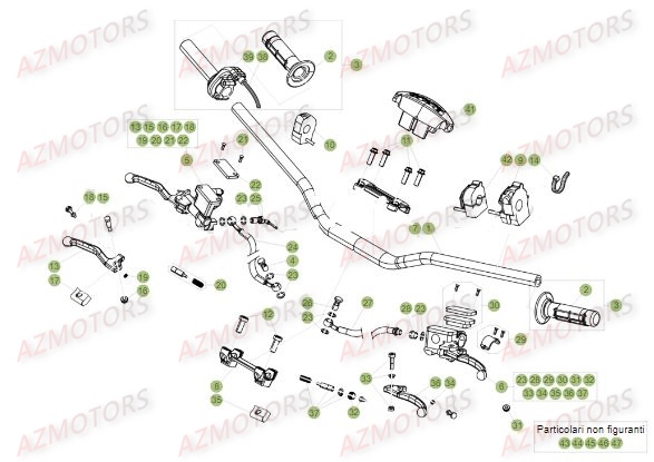 Guidon A Partir Du No 100035 A 149999 AZMOTORS Pieces BETA RR 2T 250 - (2017)