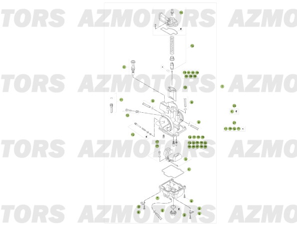 Carburateur AZMOTORS PiÃ¨ces BETA RR 2T 250 - (2013)