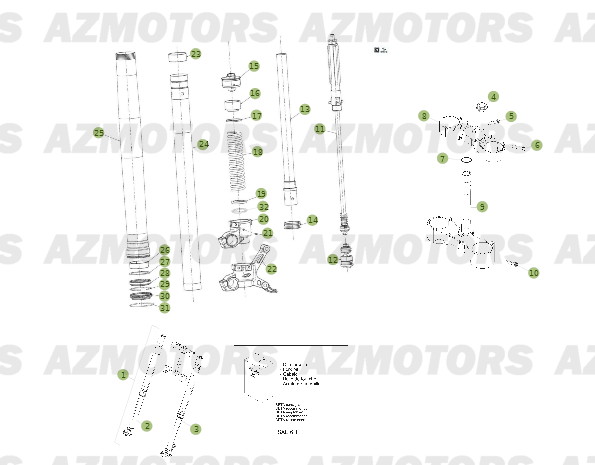 Fourche No Serie 600248 A 699999 AZMOTORS PiÃ¨ces BETA RR 2T 250 - (2014)