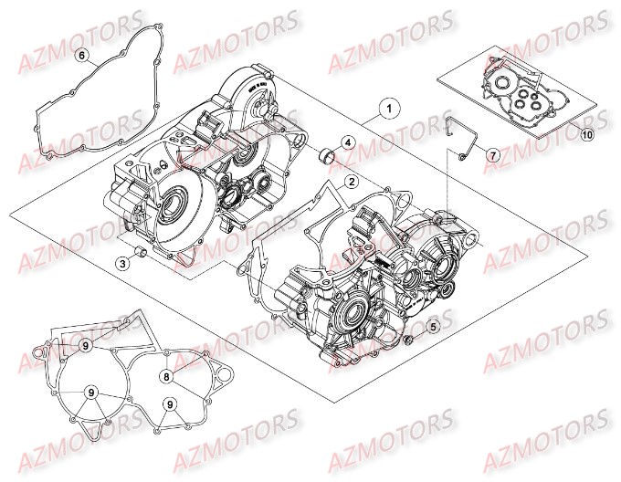 Carter AZMOTORS Pieces BETA RR 2T 250 - (2015)
