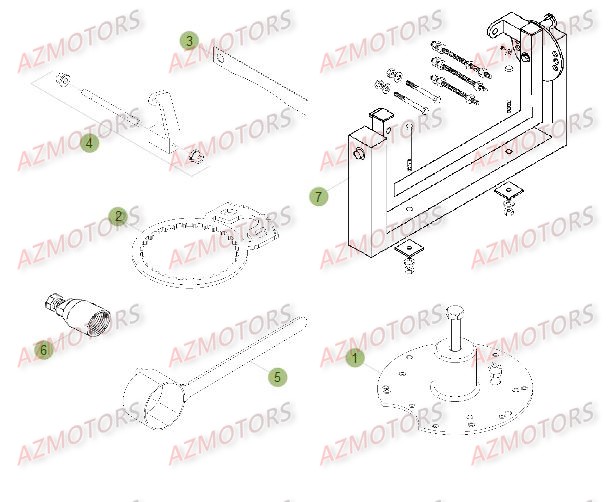 Outillage Special AZMOTORS Pieces BETA RR 2T 250 - (2015)