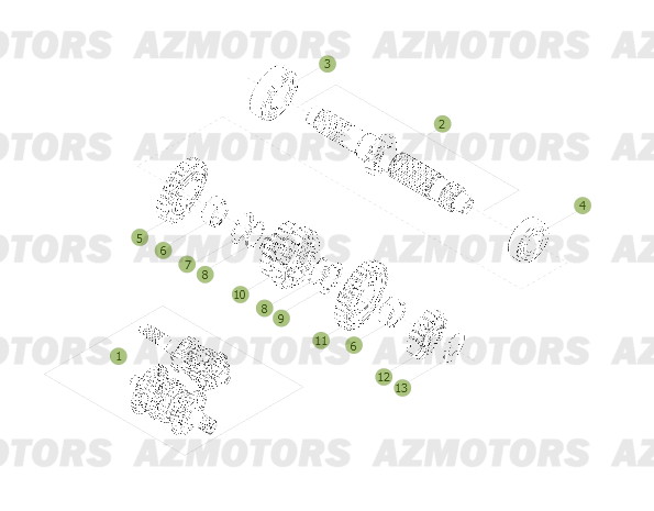 Boite A Vitesses AZMOTORS PiÃ¨ces BETA RR 2T 300 - (2013)