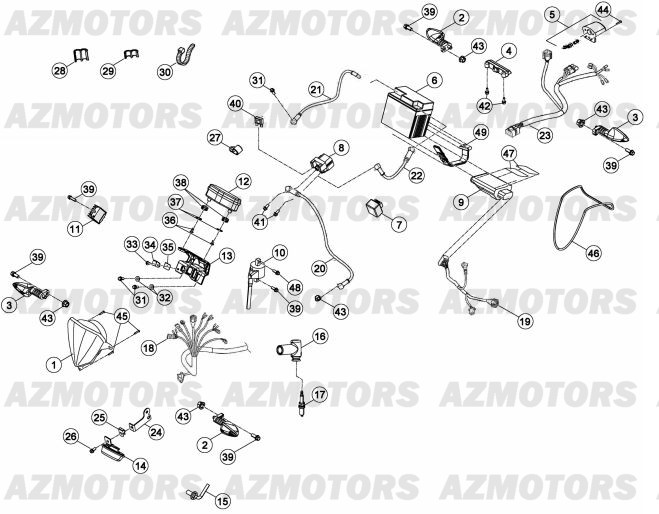 Electricite Du No Serie 700001 A 700789 AZMOTORS PiÃ¨ces BETA RR 2T 300 - (2013)