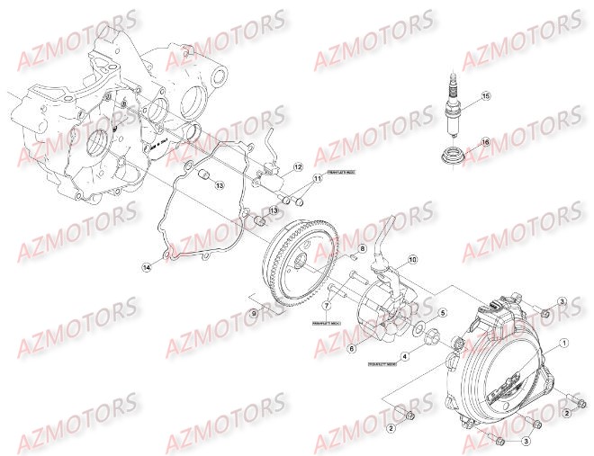 Allumage AZMOTORS Pieces BETA RR 2T 300 - (2015)