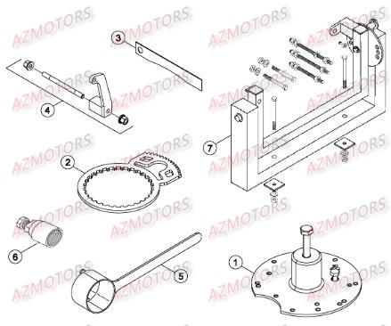 Outils AZMOTORS Pieces BETA RR 2T 300 - (2015)