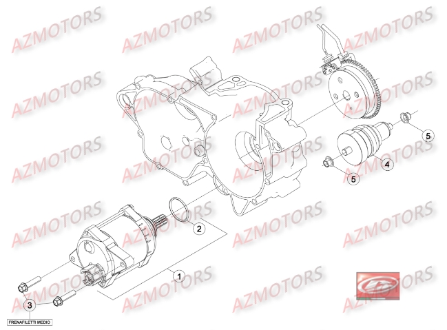 Demarrage Electrique AZMOTORS Pieces BETA RR 2T 300 - (2016)