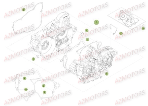Carter Embrayage AZMOTORS Pieces BETA RR 2T 300 - (2017)