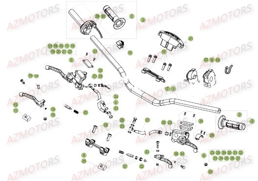 Guidon Du No Serie 200161 A 249999 AZMOTORS Pieces BETA RR 2T 300 - (2017)