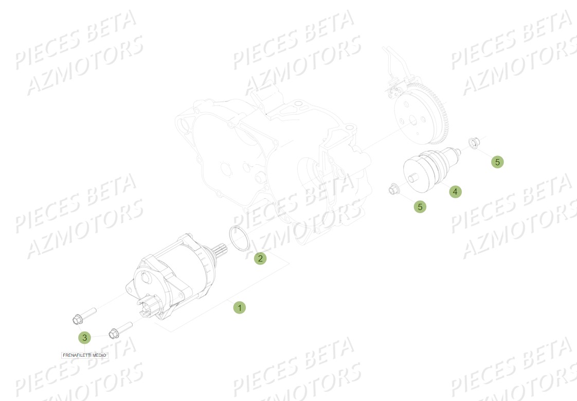 Demarrage Electrique AZMOTORS Pieces BETA RR 2T 300 - (2018)