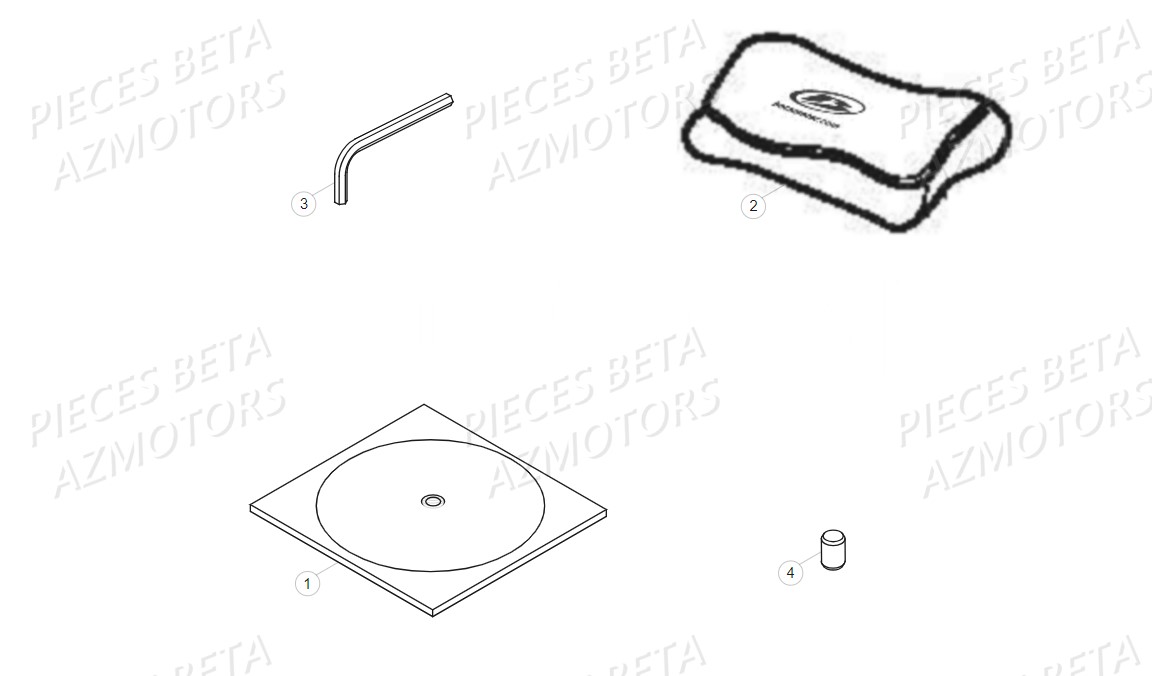Outils Trousse AZMOTORS Pieces BETA RR 2T 300 - (2018)