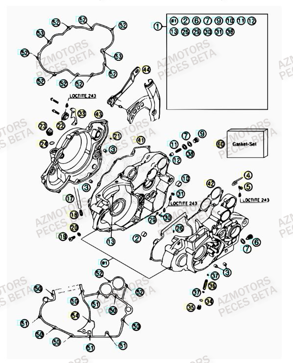 Carter Moteur AZMOTORS PiÃ¨ces BETA RR 4T 400 - [2007]