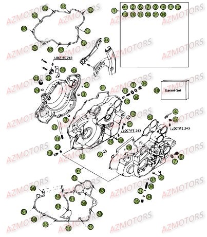 Carter AZMOTORS PiÃ¨ces Beta RR 4T 450 Enduro - 2008