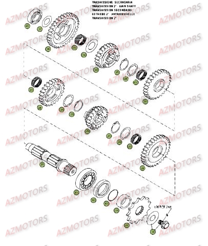 Boite A Vitesses 2 AZMOTORS PiÃ¨ces BETA RR 4T 400 - [2008]