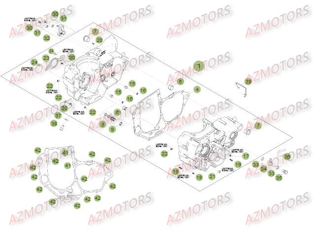 Carter AZMOTORS PiÃ¨ces Beta RR 4T 350 Enduro - 2012