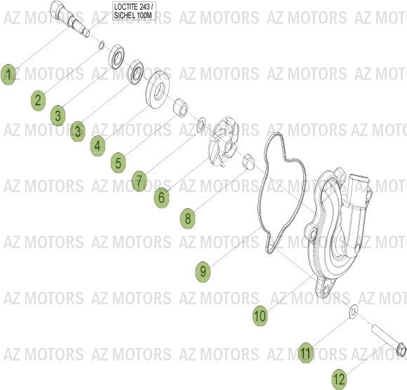 Installation De Refroidissement AZMOTORS PiÃ¨ces Beta RR 4T 350 Enduro - 2013