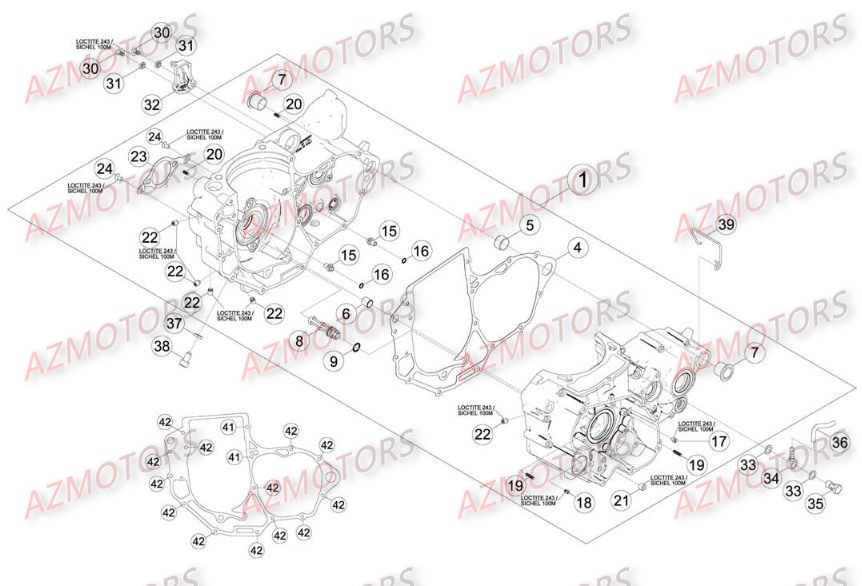 Carter AZMOTORS PiÃ¨ces Beta RR 4T 400 Enduro - 2010