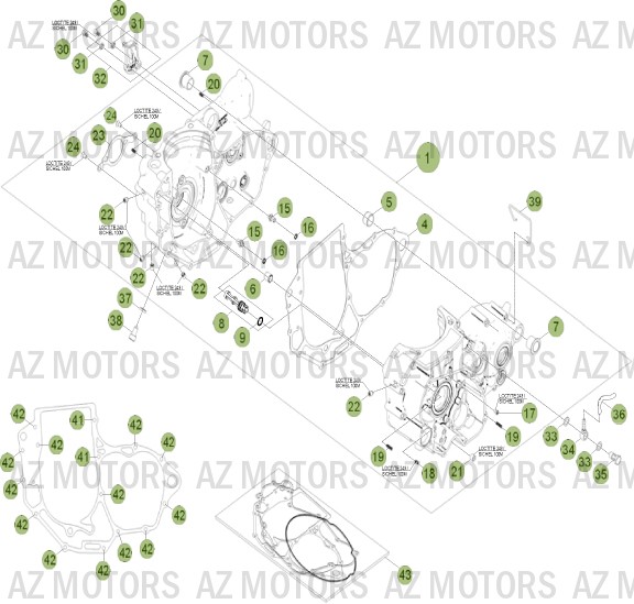 Carter AZMOTORS PiÃ¨ces Beta RR 4T 400 Enduro - 2013