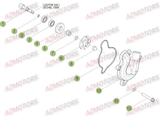 Installation De Refroidissement AZMOTORS PiÃ¨ces Beta RR 4T 400 Enduro - 2014