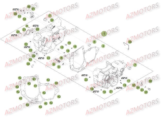 Carter AZMOTORS PiÃ¨ces Beta RR 4T 450 Enduro - 2012