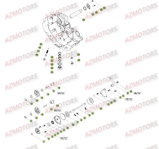 Circuit De Lubrification AZMOTORS PiÃ¨ces Beta RR 4T 450 Enduro - 2012