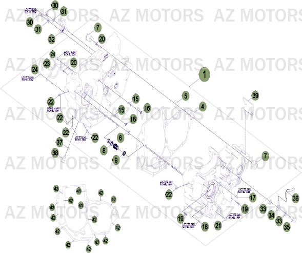 Carter AZMOTORS PiÃ¨ces Beta RR 4T 520 Enduro - 2011