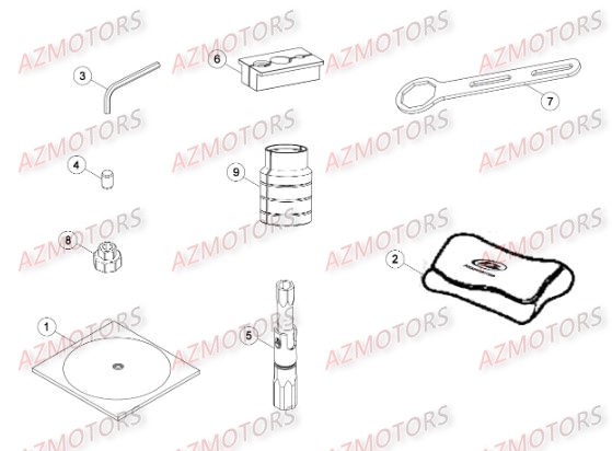Outil D Entretien AZMOTORS PiÃ¨ces Beta RR 4T 430 Enduro - 2015