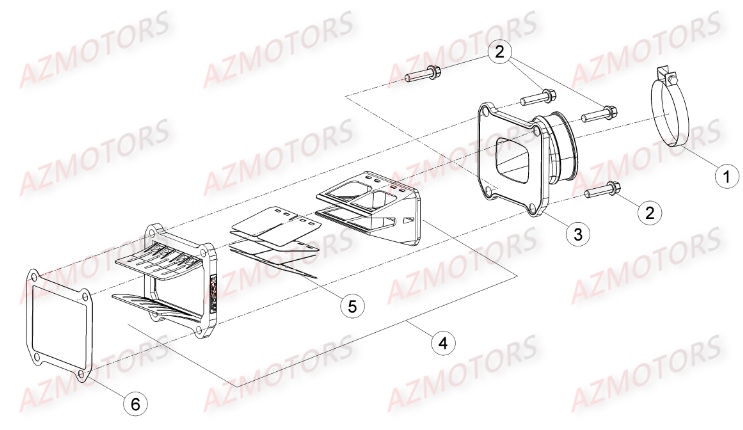 Clapets AZMOTORS Pieces BETA RR RACING 2T 250 - [2015]
