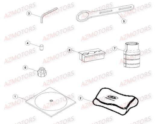 Outils Speciaux AZMOTORS Pieces BETA RR RACING 2T 250 - [2015]