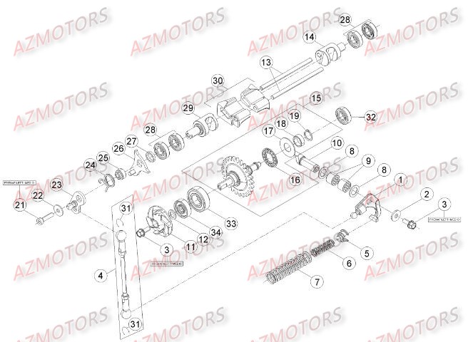 Installation De Refroidissement AZMOTORS Pieces BETA RR RACING 2T 250 - [2016]
