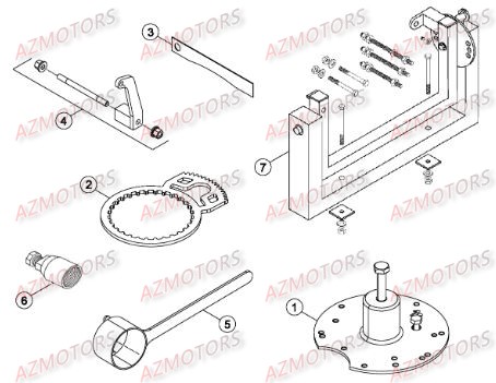 Outils AZMOTORS Pieces BETA RR RACING 2T 250 - [2016]