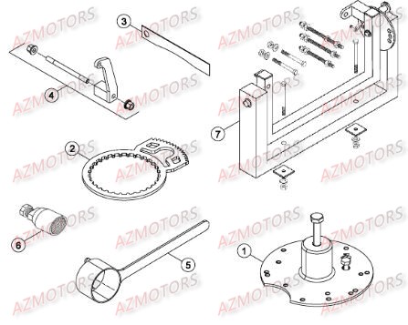 Outils AZMOTORS Pieces BETA RR RACING 2T 300 - [2016]