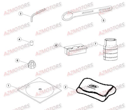 Outils Special AZMOTORS Pieces BETA RR RACING 2T 300 - [2016]