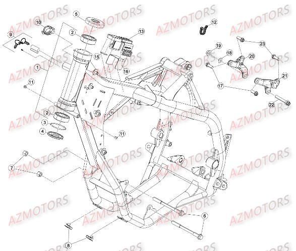 Chassis AZMOTORS PiÃ¨ces BETA RR RACING 4T 450 - [2014]