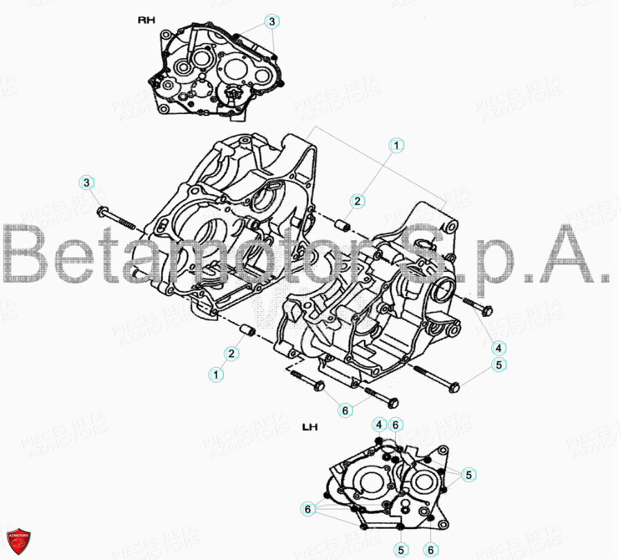 Carter AZMOTORS PiÃ¨ces Beta ENDURO RR 125 4T LC - 2019