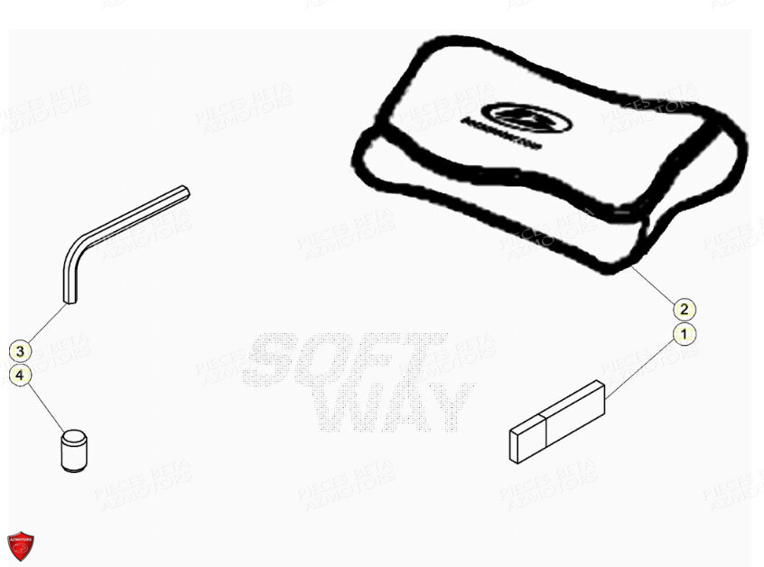 Outillage Special AZMOTORS PiÃ¨ces Beta ENDURO RR 125 4T LC - 2021-2022