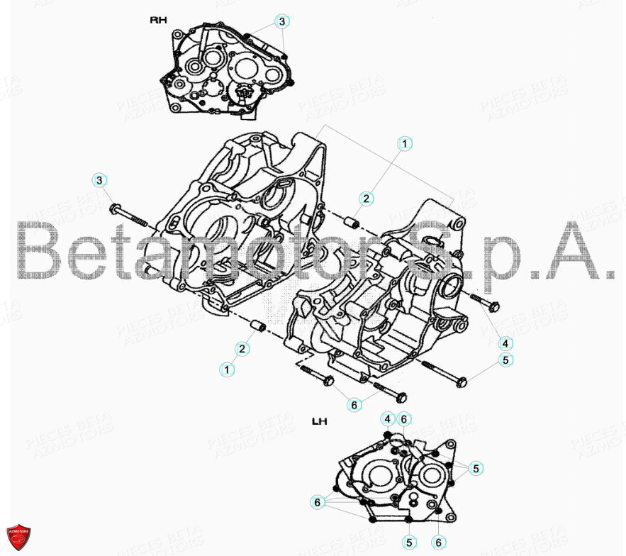 Carter AZMOTORS PiÃ¨ces Beta ENDURO RR 125 4T R LC - 2019