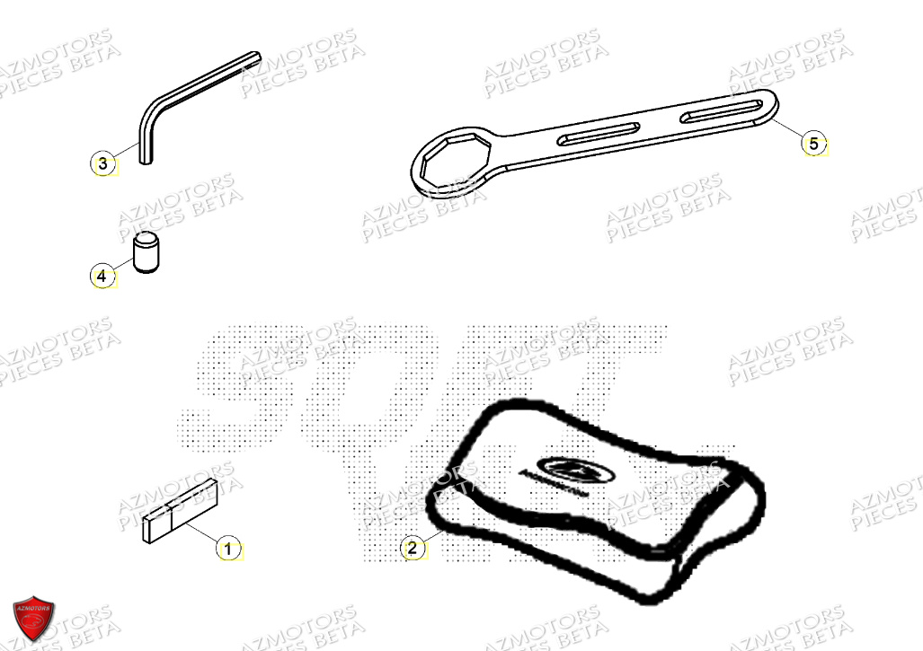 Trousse A Outils AZMOTORS PiÃ¨ces Beta RR 125 2T RACING - 2024
