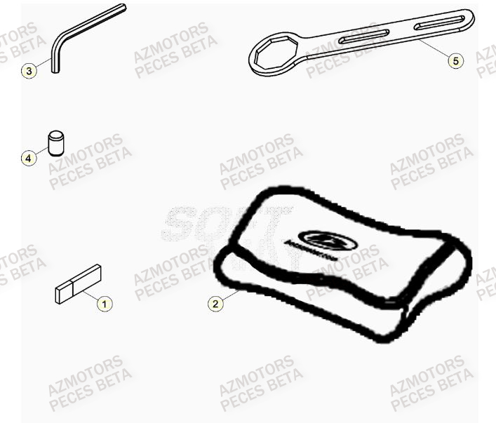 Manuel AZMOTORS Pieces Beta RR 200 2T - 2023
